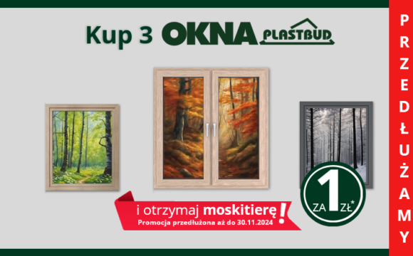 Moskitiera za 1zł – promocja przedłużona